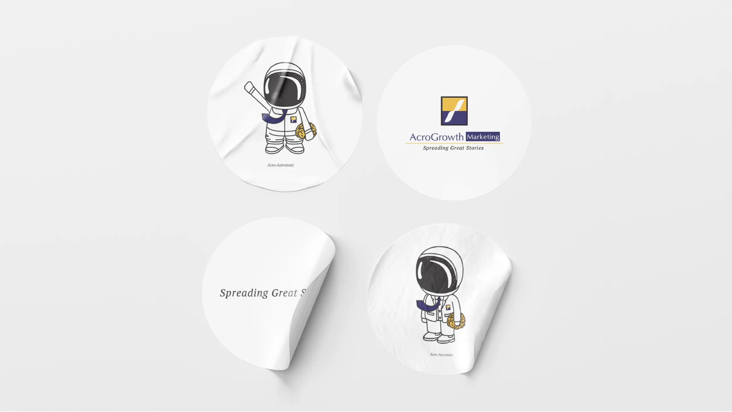 kwancreative-acrogrowth-marketing-marketing-company-rebranding-corporate-rebranding-acro-astronaut-mascot-character-sticker-design-mockup-scaled Acrogrowth — Marketing Company Rebranding: The Astronaut’s Sovereign Vision
