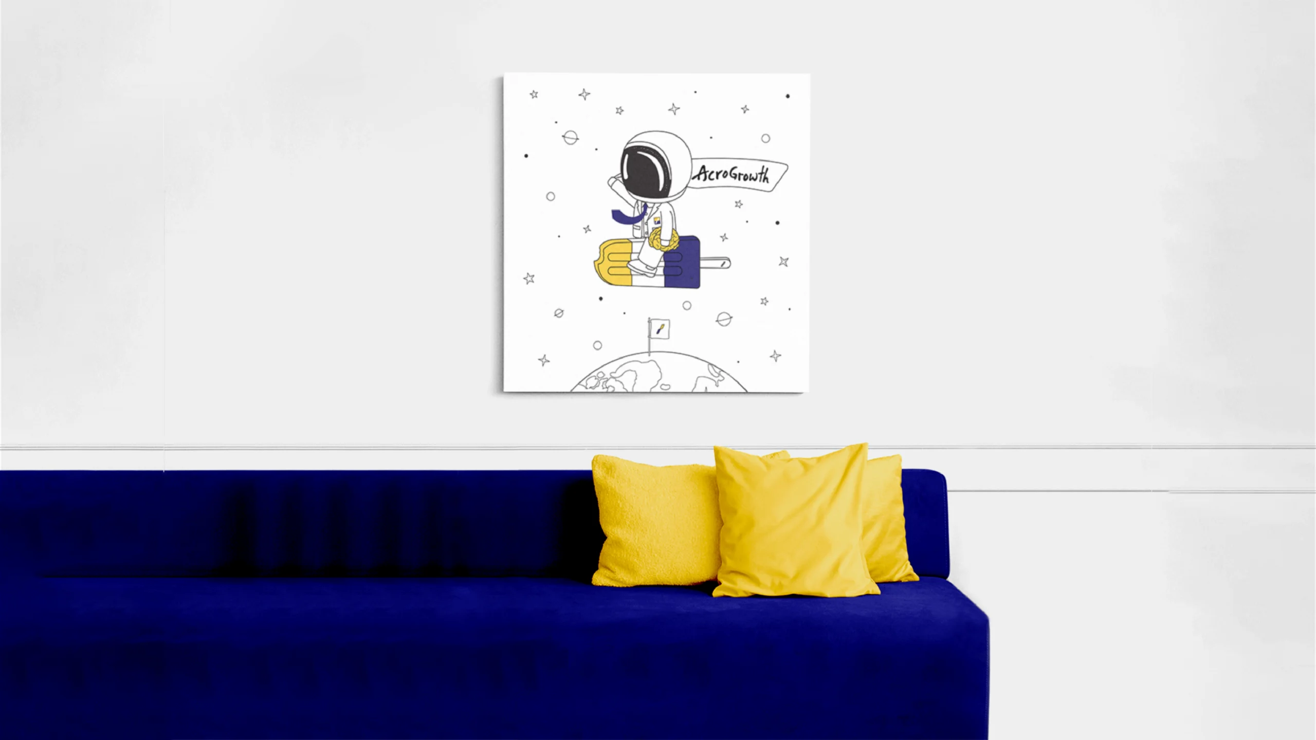 kwancreative-acrogrowth-marketing-marketing-company-rebranding-corporate-rebranding-acro-astronaut-mascot-character-wall-poster-design-mockup-scaled Acrogrowth — Marketing Company Rebranding: The Astronaut’s Sovereign Vision