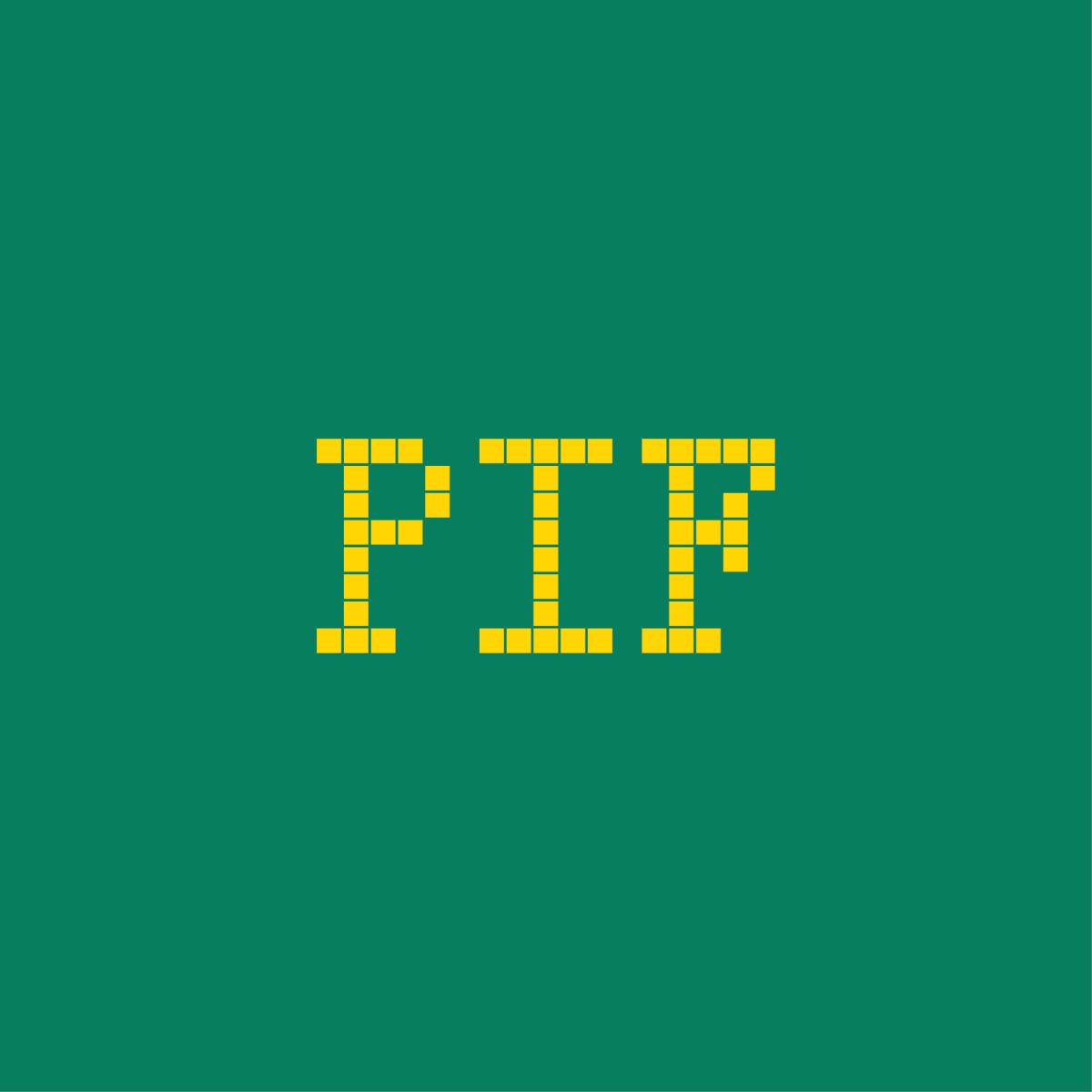 group PIF Financial play with coins NFT icon on brand colour green