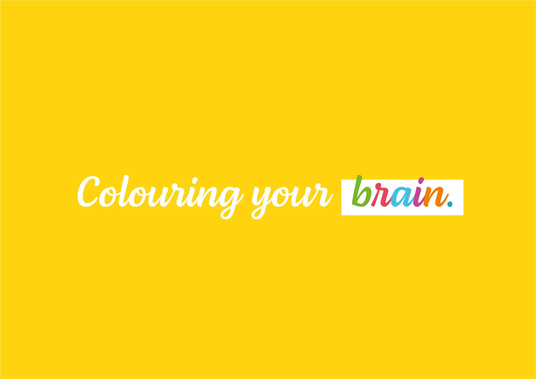 abc Education branding for slogan colouring your brain